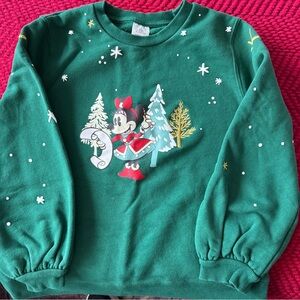 Disney Green Sweatshirt with Embroidered Detail